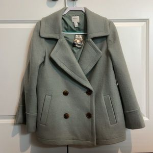 Forever 21 Contemporary Coat- Seafoam